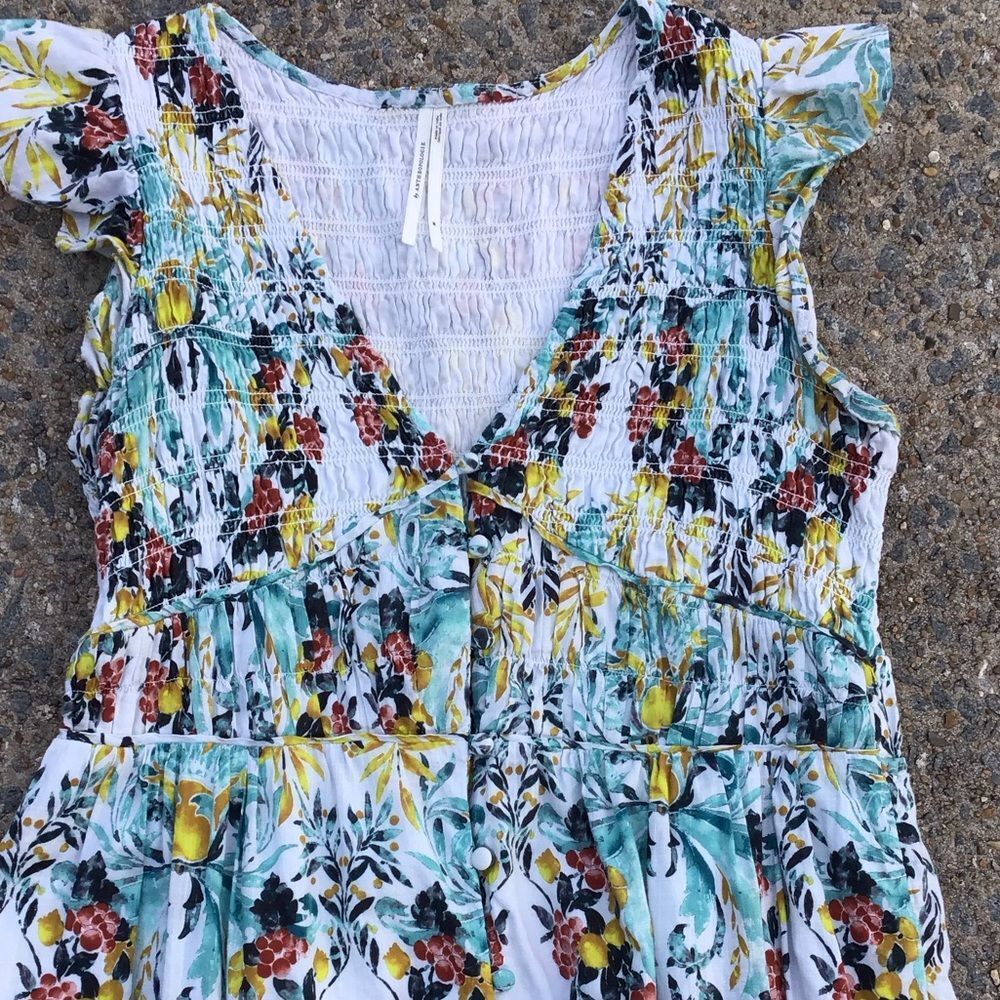 Anthropologie The Peregrine Smock Midi Dress - Picture 7 of 7